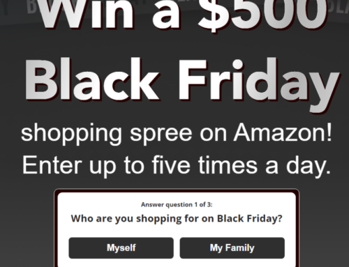 Black Friday – Enter for a $500 Amazon Shopping Spree!