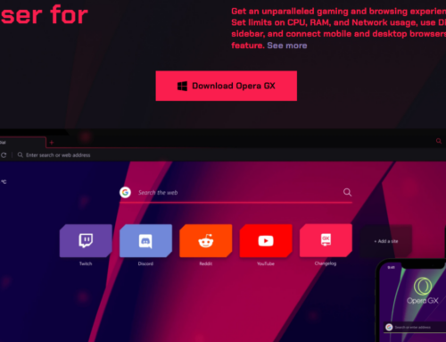 Opera GX the Ultimate Gaming Browser