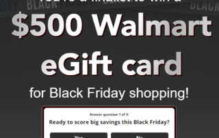 Enter for your Walmart $500 eGift Card!