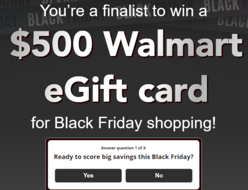 Enter for your Walmart $500 eGift Card!