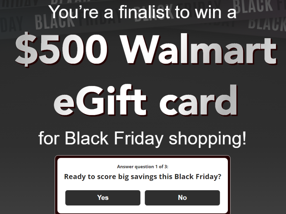 Enter for your Walmart $500 eGift Card!